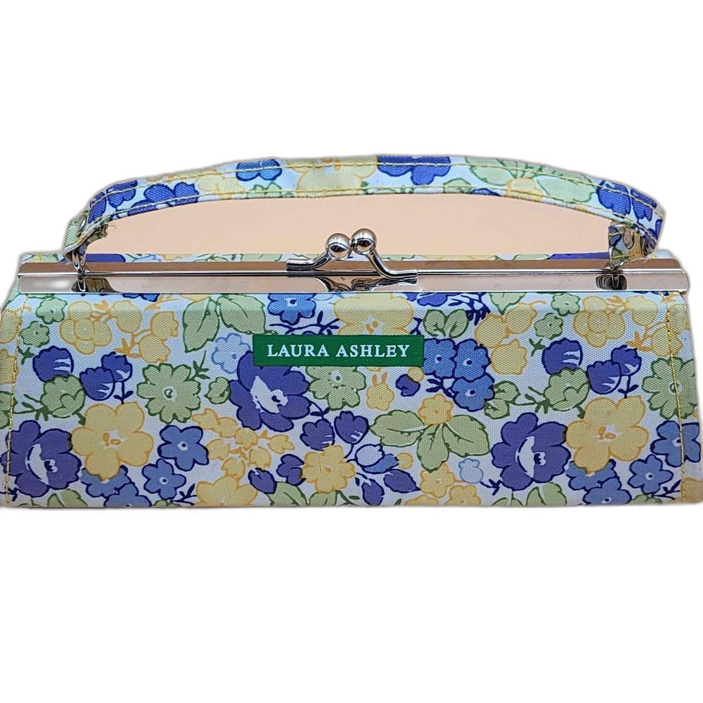 Vintage Laura Ashley Yellow Purple Floral Purse $25.00 💗 by Laura Ashley. 🌺🌻